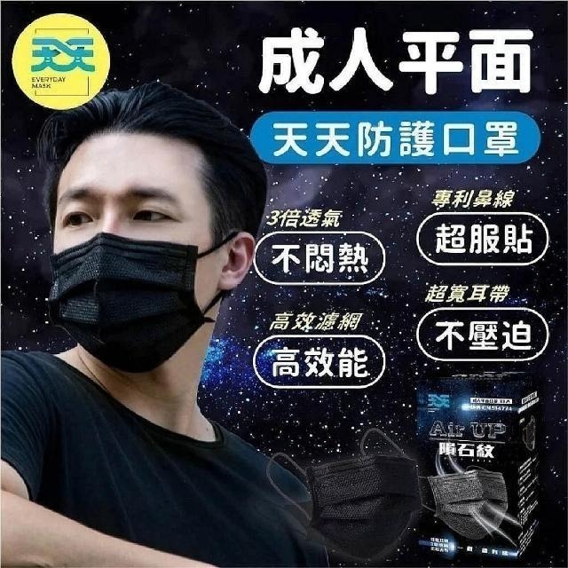 【天天】超透氣 成人平面醫用口罩 (50入/盒)-細節圖6