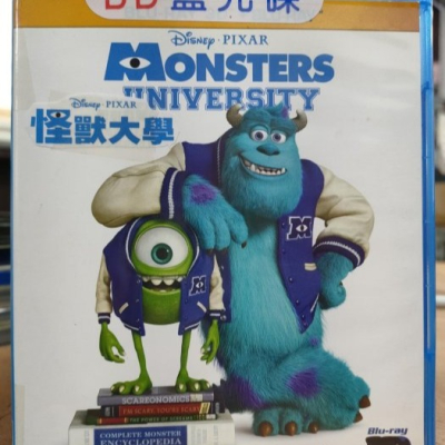 挖寶二手片-C1175-正版藍光BD【怪獸大學 3D+2D雙碟】-卡通動畫*迪士尼(直購價)海報是影印