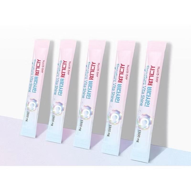 附發票 Nutri D-DAY 藍莓味 酵素粉 穀胱甘肽激光亮妍維他命C粉 Signature Shine 30包-細節圖3