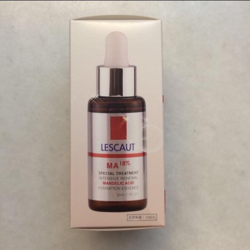 附發票 台灣製 LESCAUT 杏仁酸淨白煥膚精華 18%黃金高濃度 30mL-細節圖2