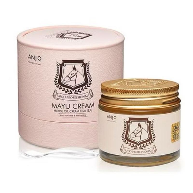 附發票 韓國 ANJO 濟州 馬油 瞬亮面霜 70g-細節圖2