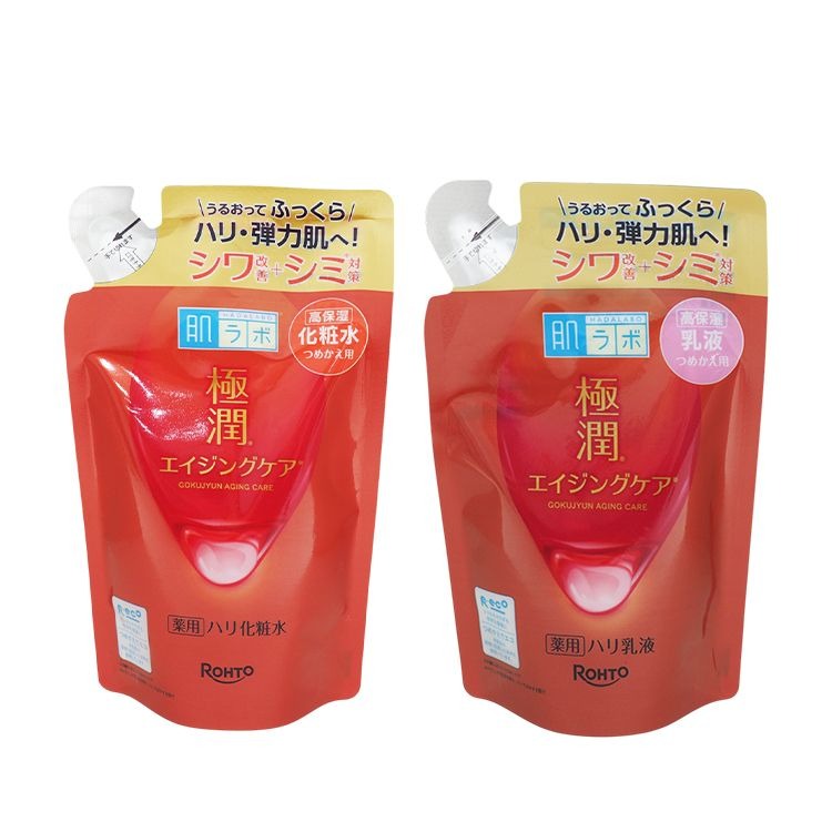 日本 ROHTO 肌研 極潤抗皺緊實高機能 化粧水 170ml／乳液 140ml 補充包 保濕化妝水 高機能保養