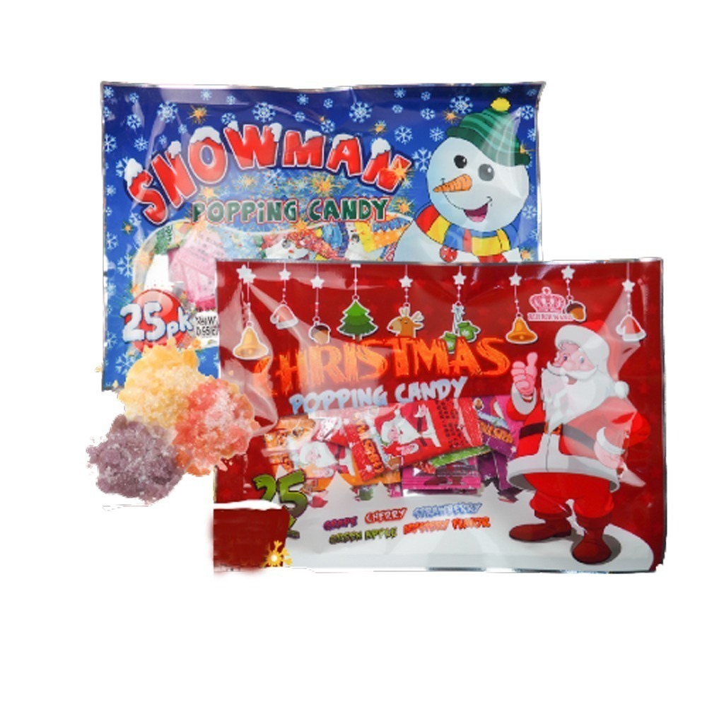 雪人跳跳糖/聖誕跳跳糖 27.5g(1.1gX25包) 聖誕節 聖誕節糖果 糖果 交換禮物 造型糖果 聖誕節糖果【甜園】-細節圖2
