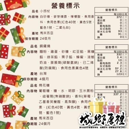 聖誕小提盒 4款隨機 聖誕節糖果 聖誕小拐杖 聖誕節禮物 企業團購必 客製化聖誕小提盒 【甜園】-細節圖4