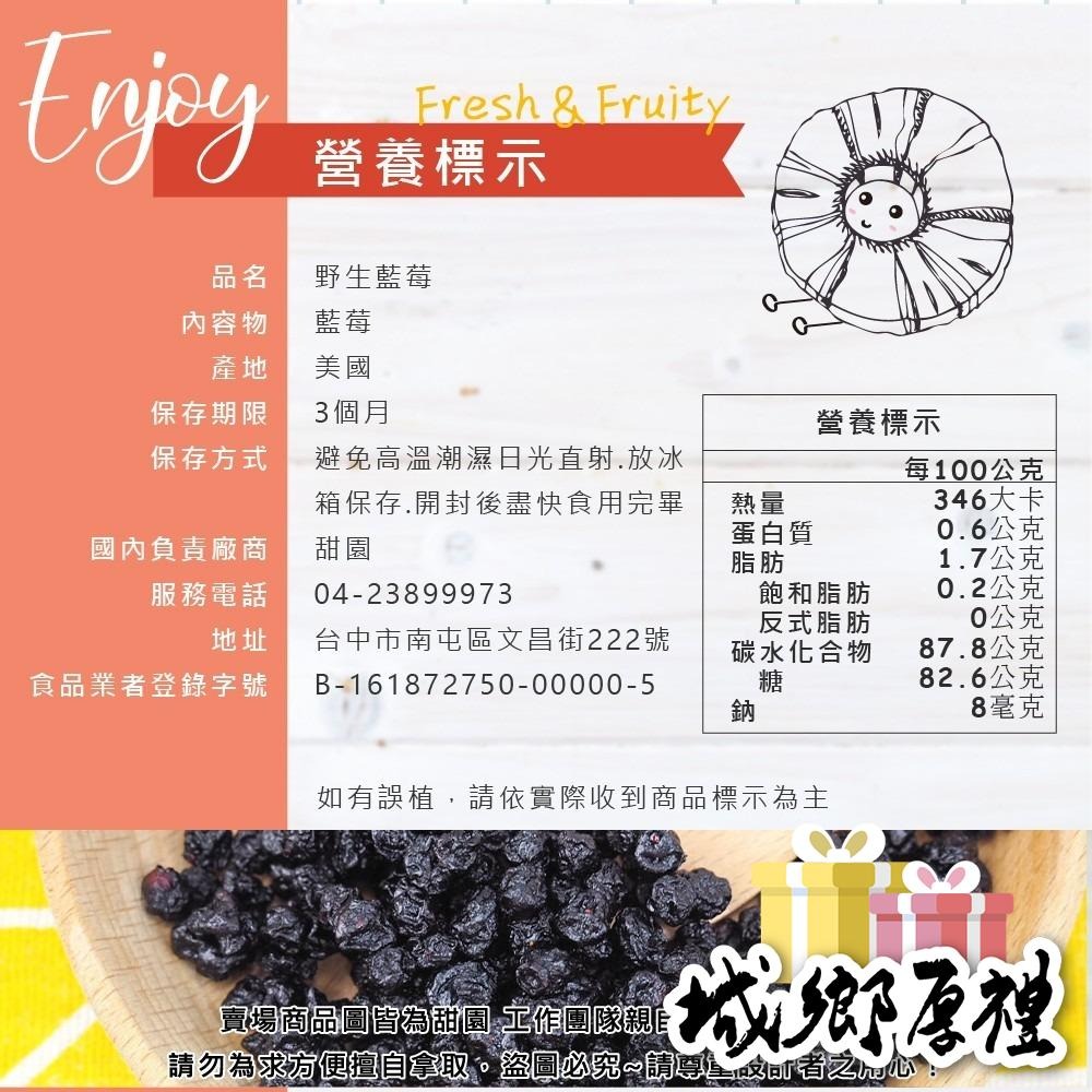野生藍莓粒 無糖藍莓 60g隨身包 藍莓果乾 藍莓 水果乾 果乾 無糖果乾 豐富的花青素【甜園】-細節圖10