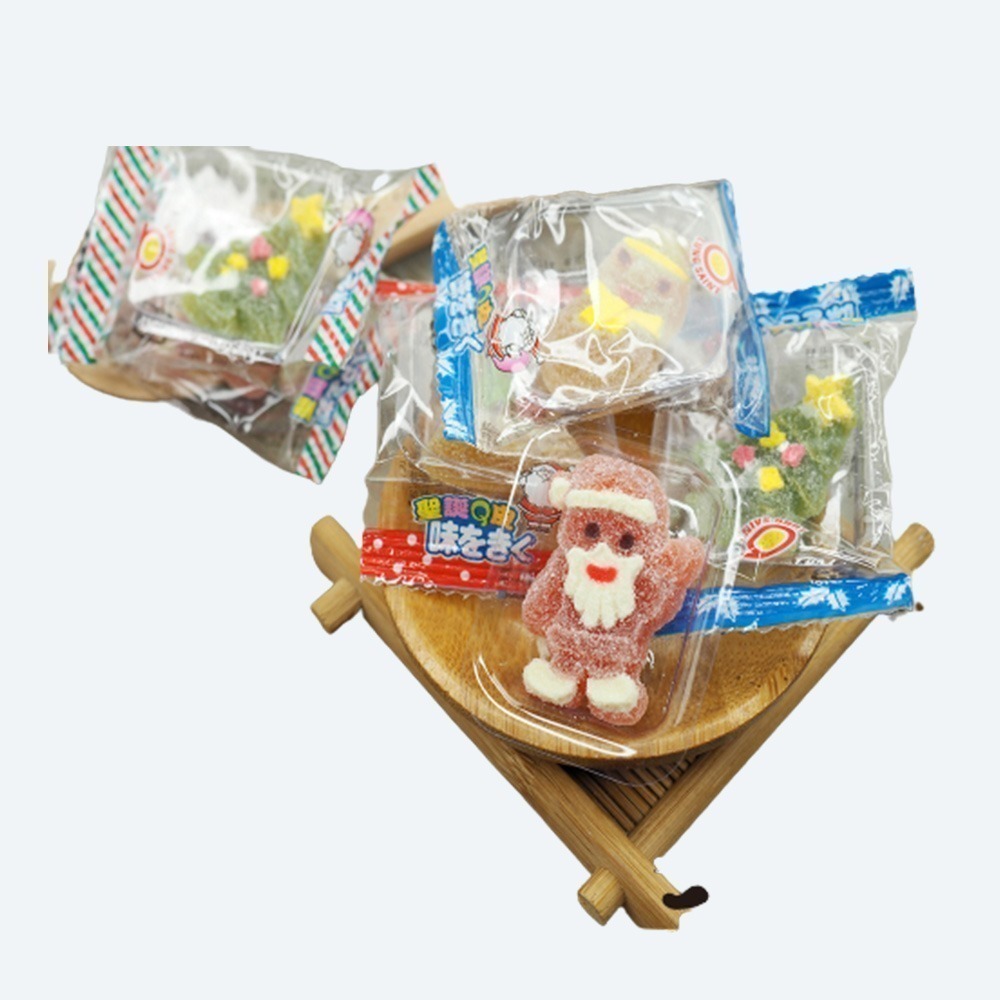 聖誕Q軟糖 200g/1000g  聖誕Q皮糖(糖粉) 聖誕Q皮糖 聖誕節 聖誕棉花糖 聖誕節糖果 風味軟糖【甜園】-細節圖3