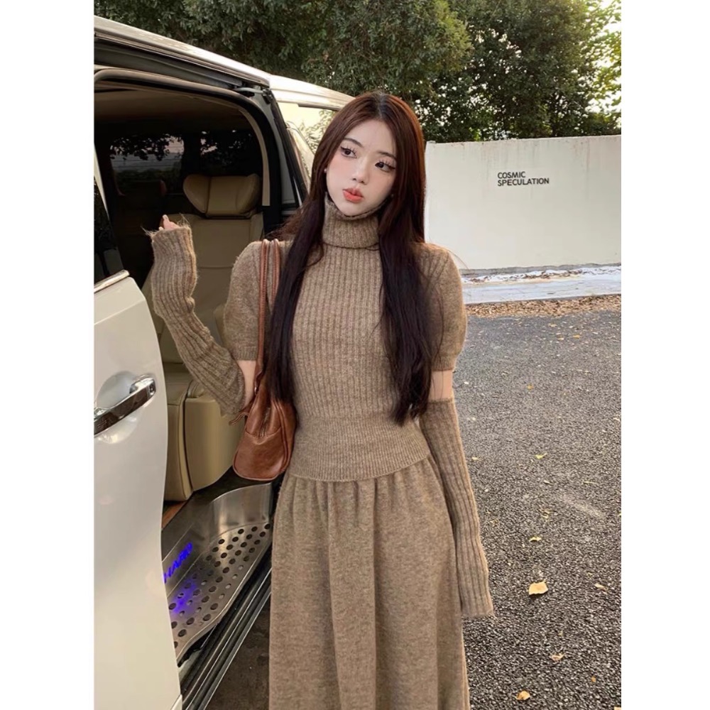 LOVEYAN➰高級感立領毛衣套裝韓系溫柔軟糯三件套-細節圖2