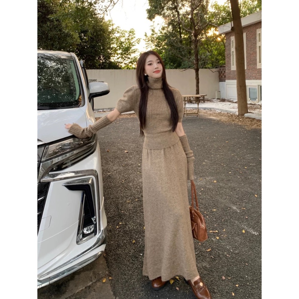 LOVEYAN➰高級感立領毛衣套裝韓系溫柔軟糯三件套-細節圖4