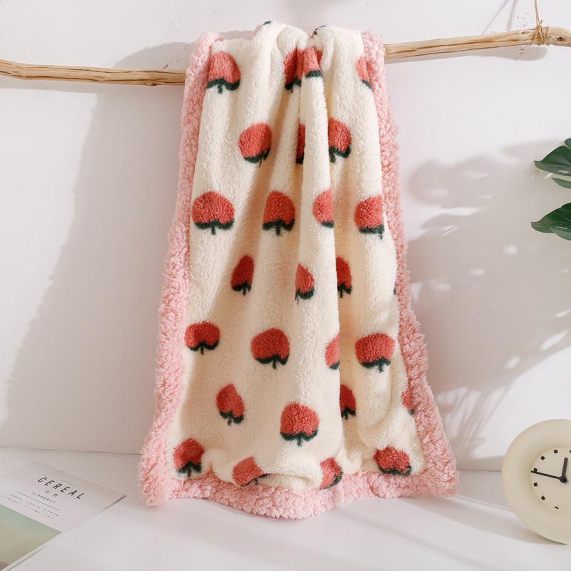 2024年秋冬新款雙層保暖寵物毛毯法蘭絨毛毛絨毯子加絨加厚狗狗被子披風貓咪狗窩墊-細節圖7