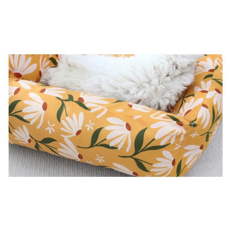 2024秋冬新款萌趣寵物花邊窩靠背寵物沙發窩四季通用小貓床小狗沙發窩狗窩源頭工廠貓狗用品-細節圖9