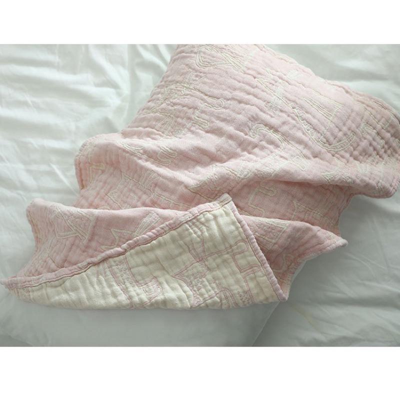 2024年夏季新款日系貓咪棉紗布枕巾6層褶皺加厚枕頭巾男女學生枕頭巾-細節圖9