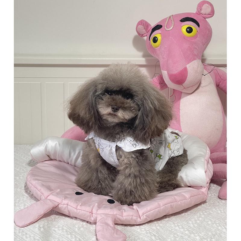 2024年夏季新款韓系涼感睡袋外出寵物推車墊推車墊窩天絲冰絲冰爽墊子空調被韓系外出寵物推車墊保暖柔軟舒適寵物窩貓窩-細節圖6