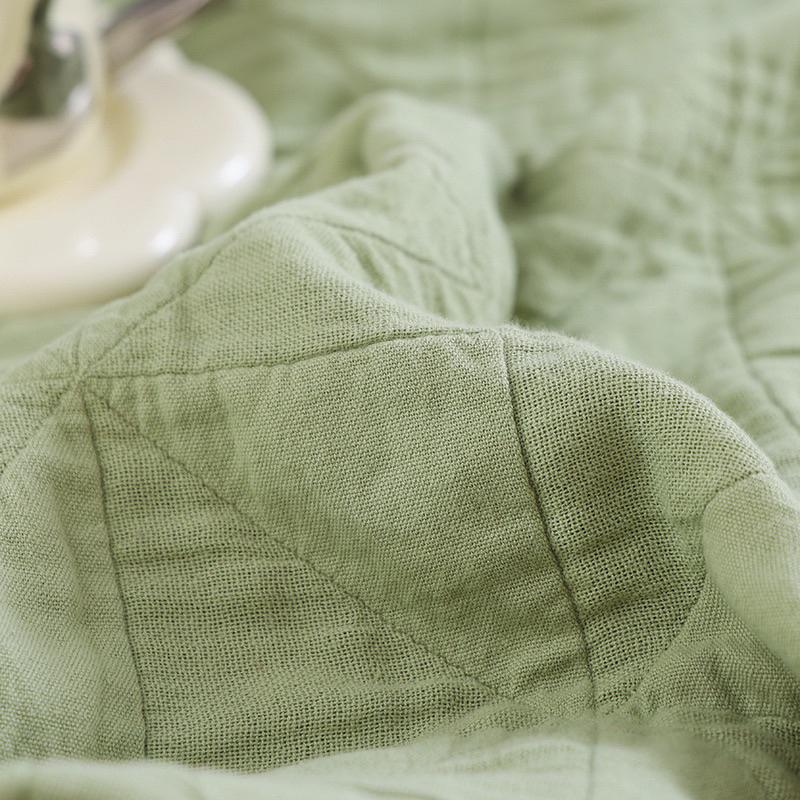 2024年夏季新款日系純色純棉紗布蓋毯小風車全棉純色五層紗夏涼被柔軟薄毯薄被子-細節圖3