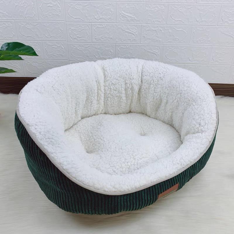 2024年秋冬新款舒眠絨寵物沙發窩厚實柔軟舒適護頸四季通用寵物睡窩狗窩貓窩方形寵物睡窩保暖柔軟寵物窩睡床睡墊-細節圖3