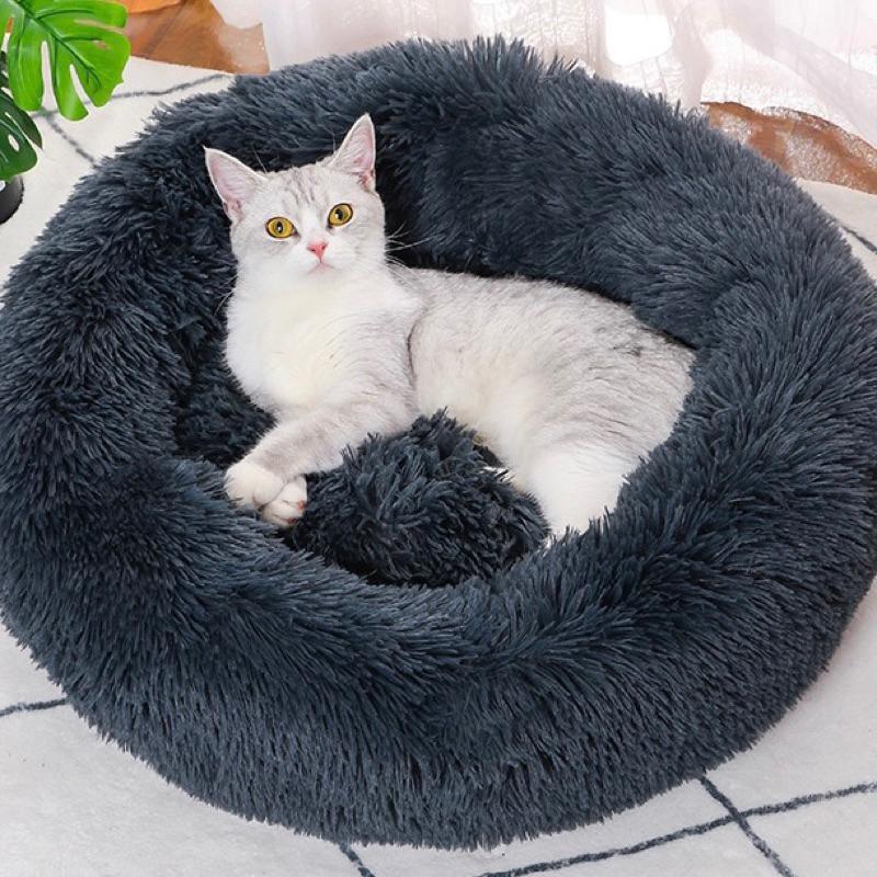 2024秋冬新款喵家熱銷糖果色深度睡眠窩貓帳篷貓窩貓屋貓房冬保暖寵物睡窩貓床狗窩貓懶骨頭-細節圖3