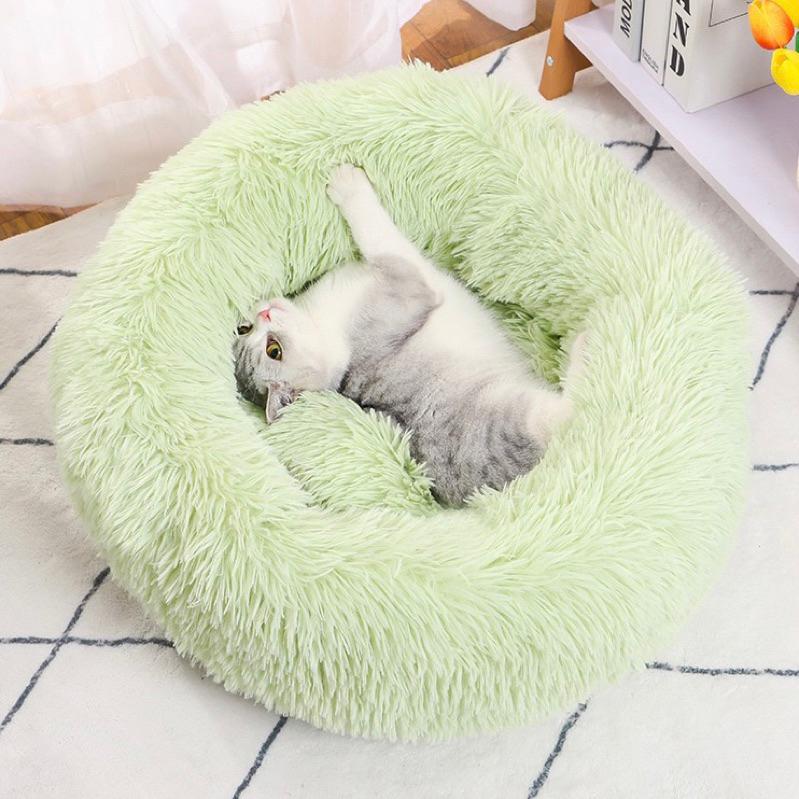 2024秋冬新款喵家熱銷糖果色深度睡眠窩貓帳篷貓窩貓屋貓房冬保暖寵物睡窩貓床狗窩貓懶骨頭-細節圖9