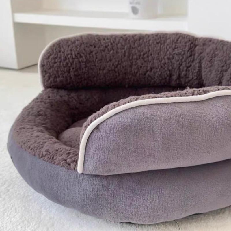 2024年秋冬新款寵物沙發窩厚實柔軟舒適護頸四季通用寵物睡窩狗窩貓窩方形寵物睡窩保暖柔軟寵物窩睡床睡墊貓-細節圖8