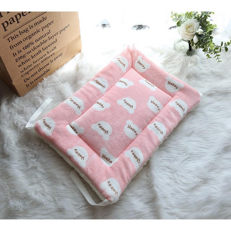 2024年秋冬新款秋冬加絨加厚法蘭絨寵物墊貓籠平台墊貓墊子保暖法蘭絨可固定寵物毛毯狗窩墊子-細節圖7