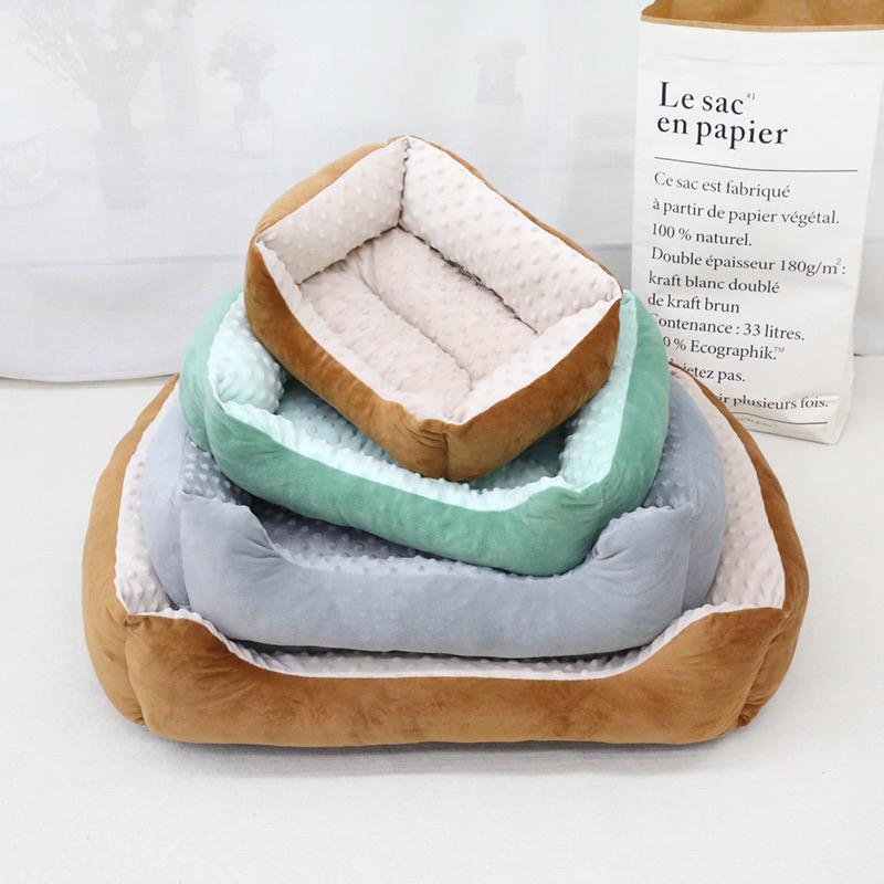 2024夏季新款豆豆絨寵物窩保暖毛絨狗窩貓咪踩奶窩墊狗狗睡覺墊子犬貓-細節圖5