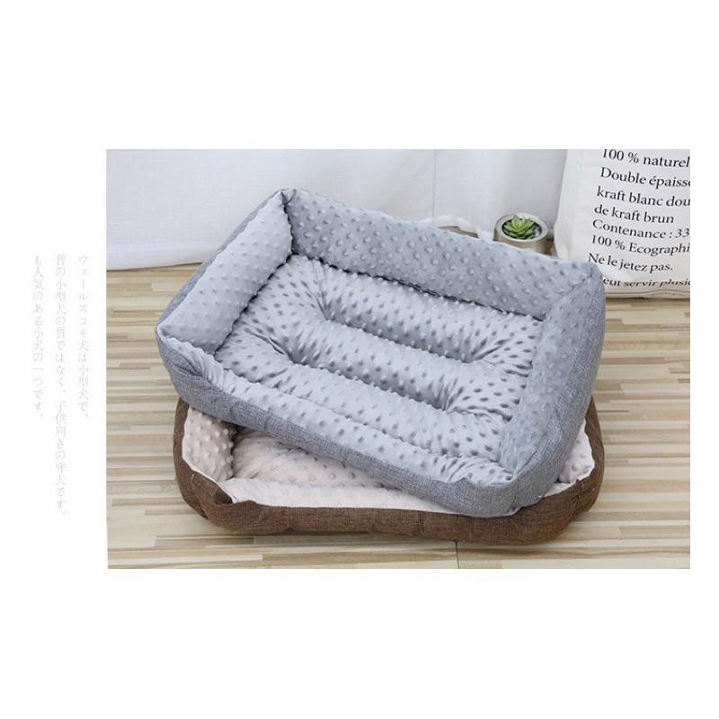 2024夏季新款豆豆絨寵物窩保暖毛絨狗窩貓咪踩奶窩墊狗狗睡覺墊子犬貓-細節圖7