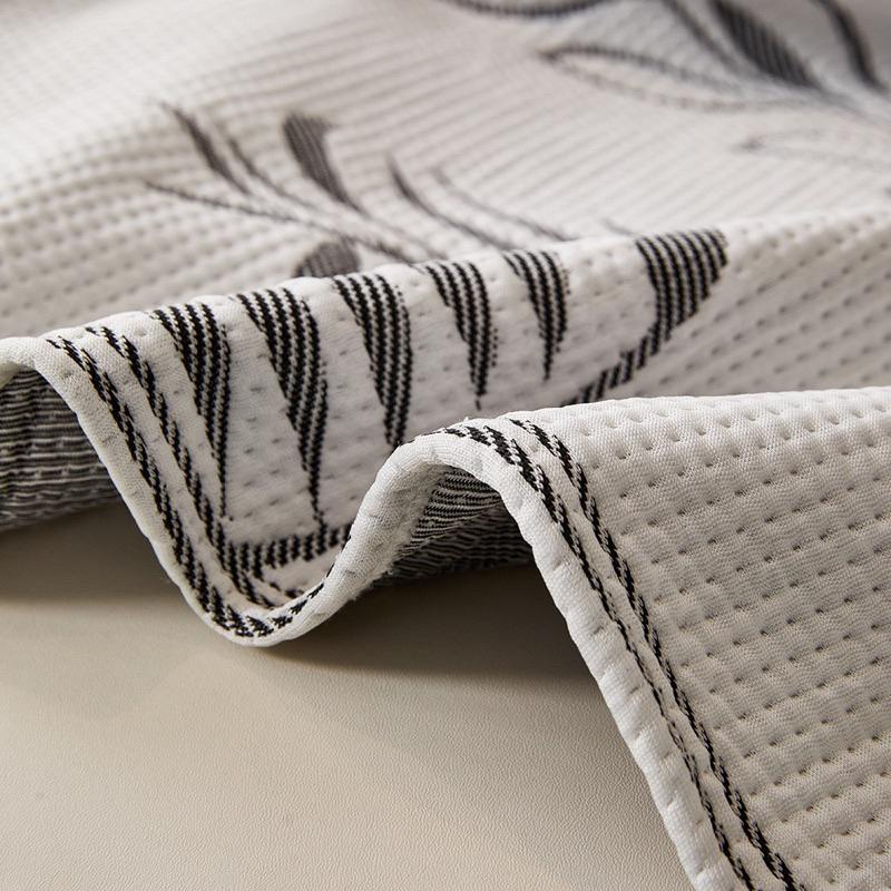 2024夏季新款樹葉紋冰絲涼感沙發巾沙發蓋毯貓墊狗墊沙發坐墊單人雙人三人沙發毯冰涼墊涼席居家生活-細節圖5