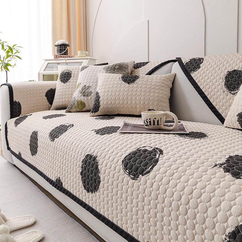 少量現美式花紋冷感涼豆豆涼感沙發墊冰涼墊沙發貓墊狗墊沙發坐墊單人雙人三人沙發毯喵家熱-細節圖6