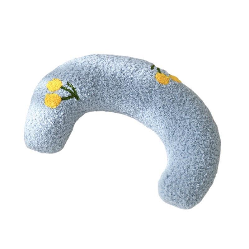 2024年秋冬新款月亮造型寵物弧形小枕頭貓咪睡眠伴侶保護頸椎狗狗頸枕貓毛絨玩具貓用小枕頭寵物抱枕-細節圖4