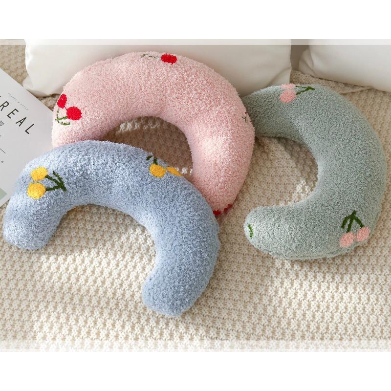 2024年秋冬新款月亮造型寵物弧形小枕頭貓咪睡眠伴侶保護頸椎狗狗頸枕貓毛絨玩具貓用小枕頭寵物抱枕-細節圖9