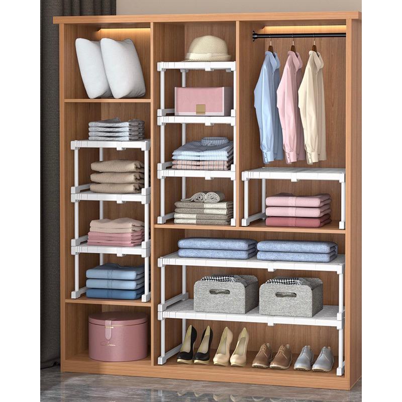 2024年春新款可伸縮衣櫃收納分層隔板衣櫃隔板分層架衣櫃分層隔板衣櫃分隔板下水槽伸縮置物架水槽伸縮置物架-細節圖6