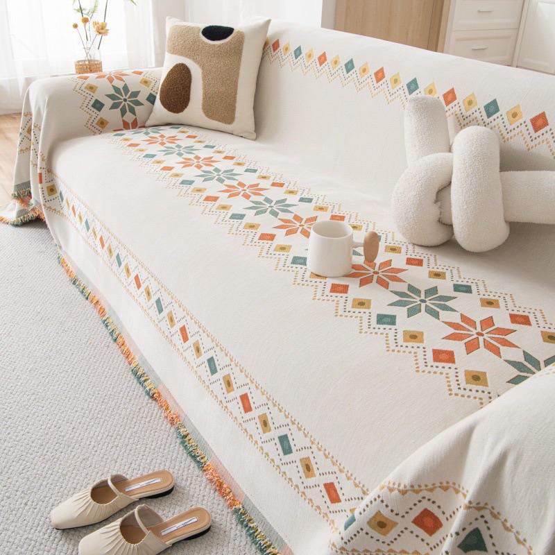 2024年夏季新款民族風雪尼爾防貓抓沙發巾沙發蓋毯沙發蓋毯貓墊狗墊沙發坐墊單人雙人三人座喵家熱銷-細節圖2