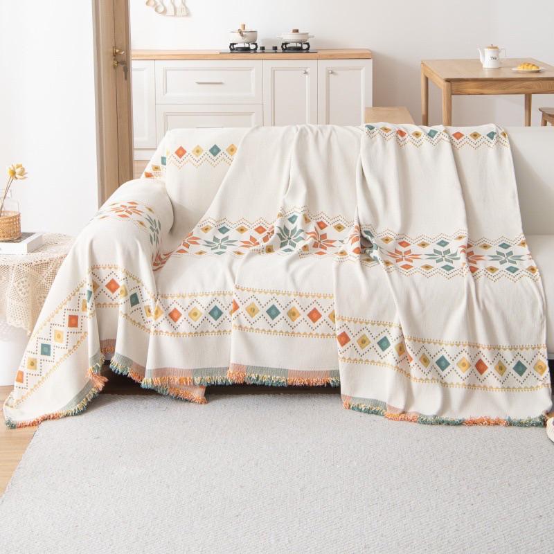 2024年夏季新款民族風雪尼爾防貓抓沙發巾沙發蓋毯沙發蓋毯貓墊狗墊沙發坐墊單人雙人三人座喵家熱銷-細節圖3