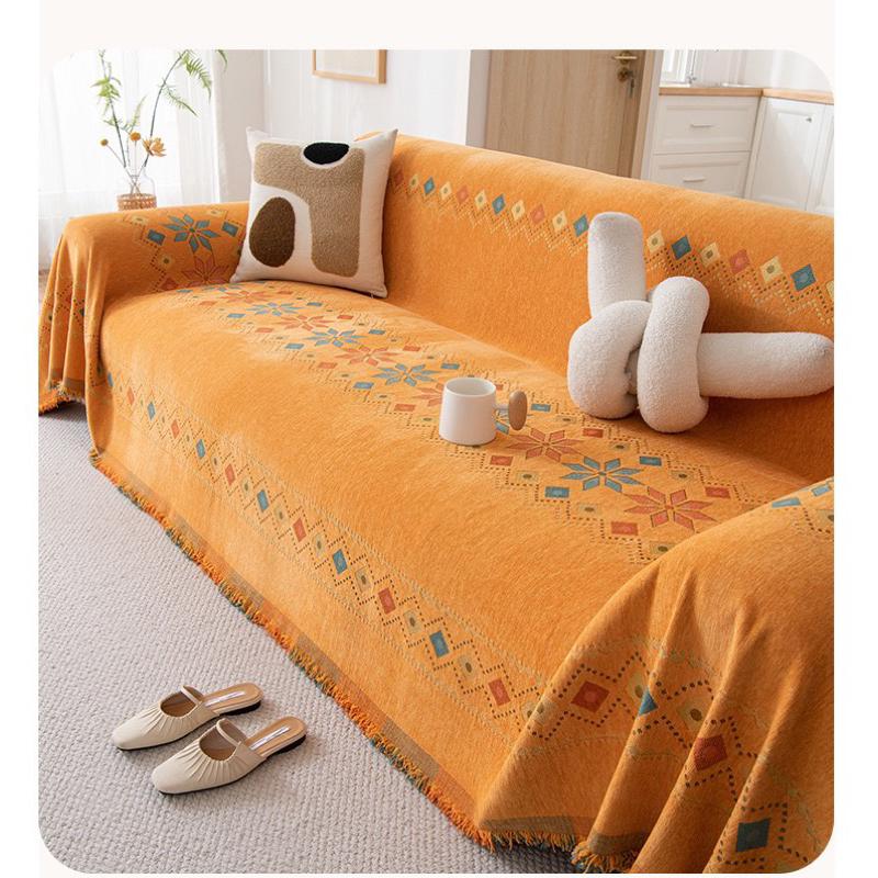 2024年夏季新款民族風雪尼爾防貓抓沙發巾沙發蓋毯沙發蓋毯貓墊狗墊沙發坐墊單人雙人三人座喵家熱銷-細節圖7