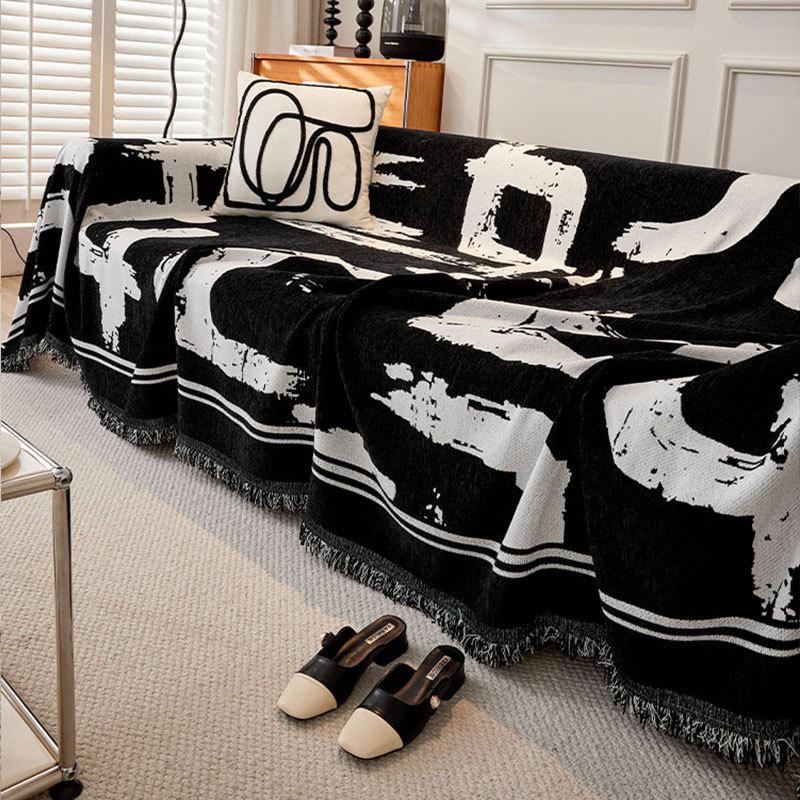 2024年春新款雪尼爾防貓抓沙發巾沙發蓋毯沙發蓋毯貓墊狗墊沙發坐墊單人雙人三人座喵家熱銷-細節圖3