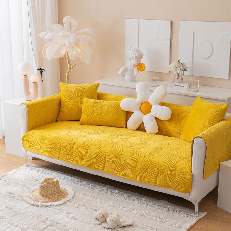 2024春夏新款純色毛絨寵物防潑水沙發墊可機洗防污防滑貓墊狗墊貓窩狗窩沙發坐墊耐抓耐髒單人雙人三人沙發保潔居家生活-細節圖2