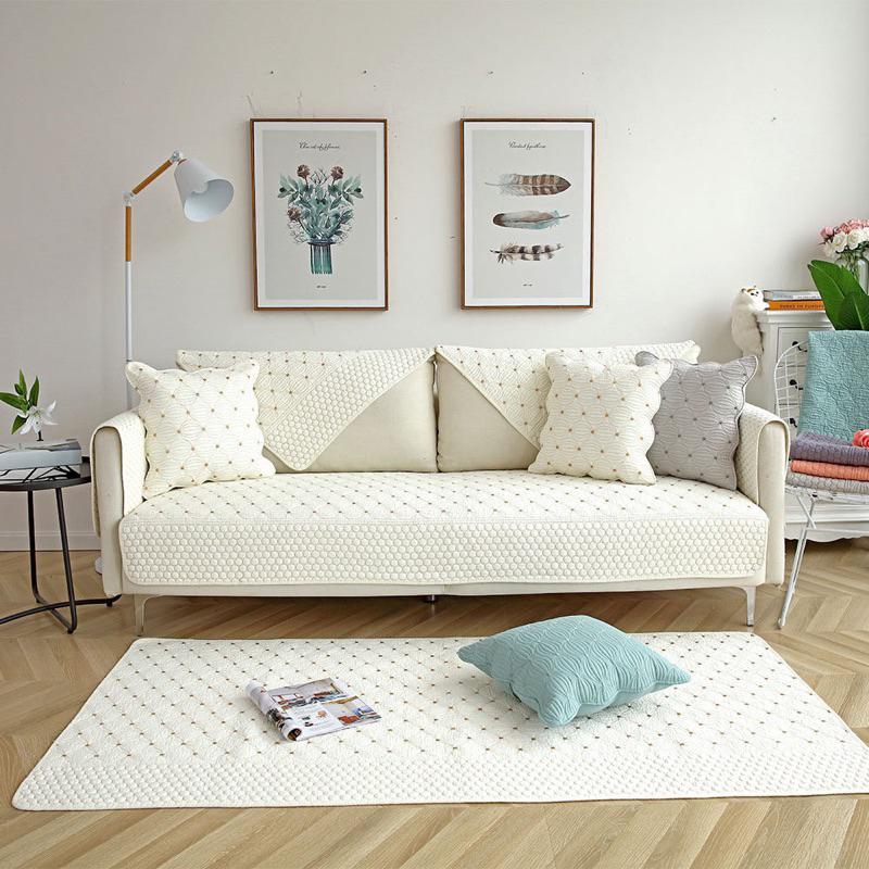 2024年春新款水洗棉防潑水沙發保潔墊保潔墊保潔毯沙發蓋毯貓墊狗墊沙發坐墊單人雙人三人沙發毯-細節圖8