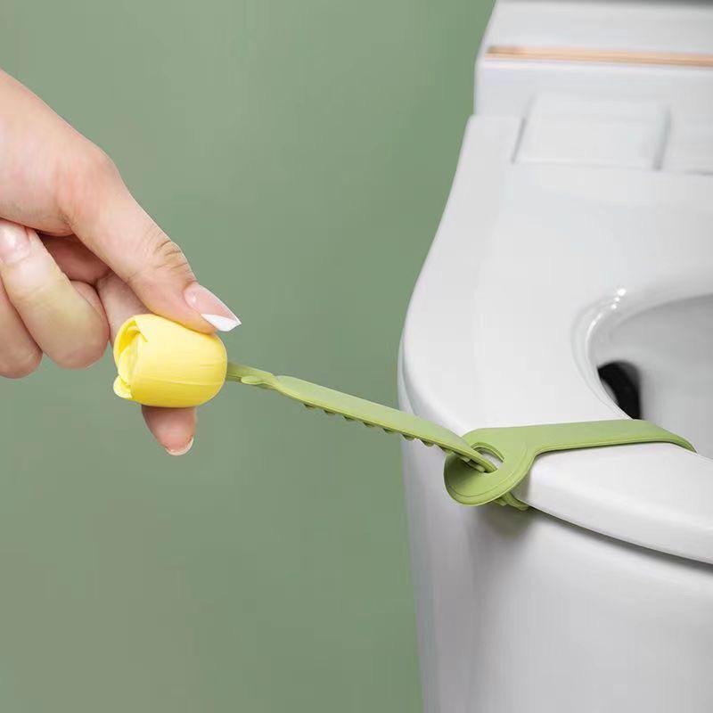 2024年春新款不髒手鬱金香馬桶蓋提手馬桶矽膠掀蓋神器馬桶提蓋器馬桶蓋提把掀蓋器馬桶提手馬桶提蓋-細節圖2