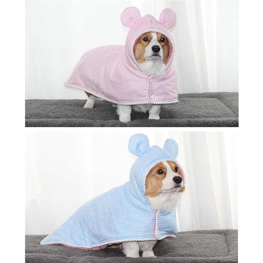 少量現狗狗睡袍趴下直接蓋被法蘭絨加厚寵物披風寵物睡袍睡衣狗棉被被子寵物服飾狗衣服-細節圖2