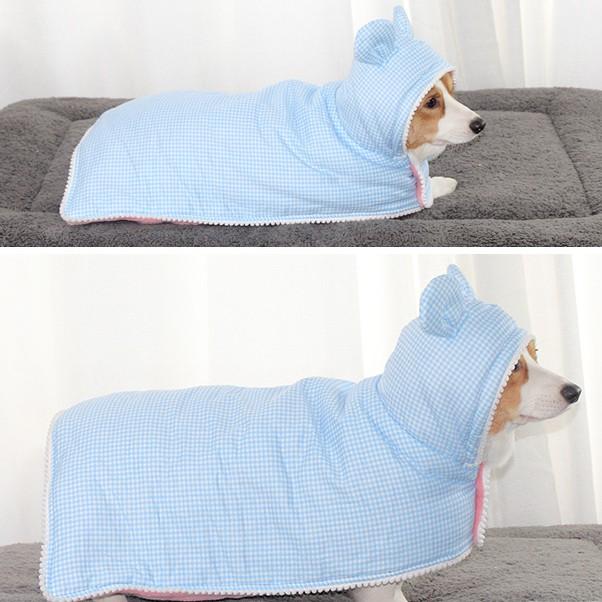 少量現狗狗睡袍趴下直接蓋被法蘭絨加厚寵物披風寵物睡袍睡衣狗棉被被子寵物服飾狗衣服-細節圖4