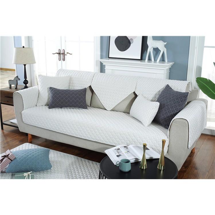 少量現純棉可機洗純色方格寵物防潑水沙發墊防污防滑貓墊狗墊沙發坐墊耐抓耐髒好清理單人雙人三人沙發保潔居家生活-細節圖5