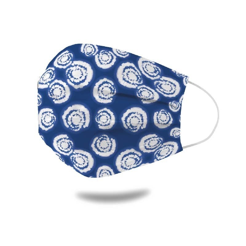 台灣製 出口日本設計款【阿波藍】成人口罩10片/組-細節圖6