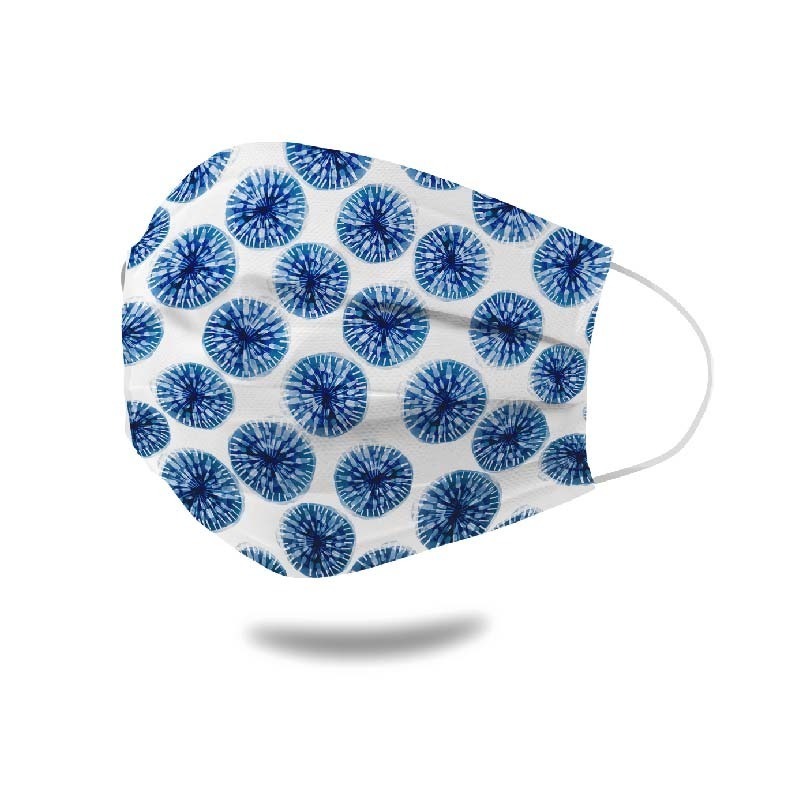 台灣製 出口日本設計款【阿波藍】成人口罩10片/組-細節圖8