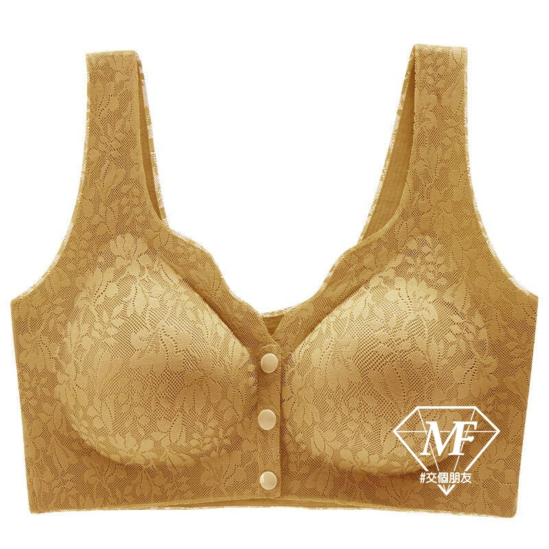 M.F 前扣內衣 媽媽內衣 M-3XL 鈕扣內衣 無鋼圈內衣 無痕內衣 大尺碼內衣 女生內衣 內衣女 A0076-規格圖11