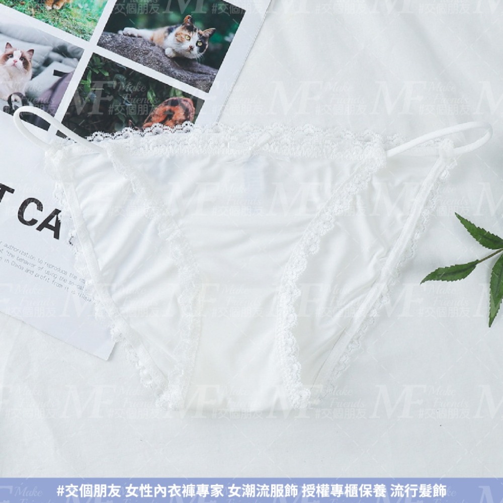 M.F 冰絲內褲 類小丁 丁字褲 冰絲小丁 女生內褲 三角褲 流行內褲 內褲女 韓風 性感內褲 快速出貨 B0084-細節圖3
