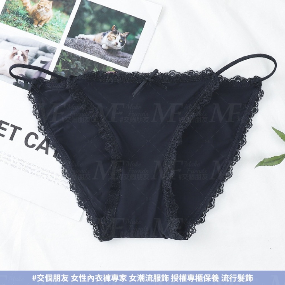 M.F 冰絲內褲 類小丁 丁字褲 冰絲小丁 女生內褲 三角褲 流行內褲 內褲女 韓風 性感內褲 快速出貨 B0084-細節圖4