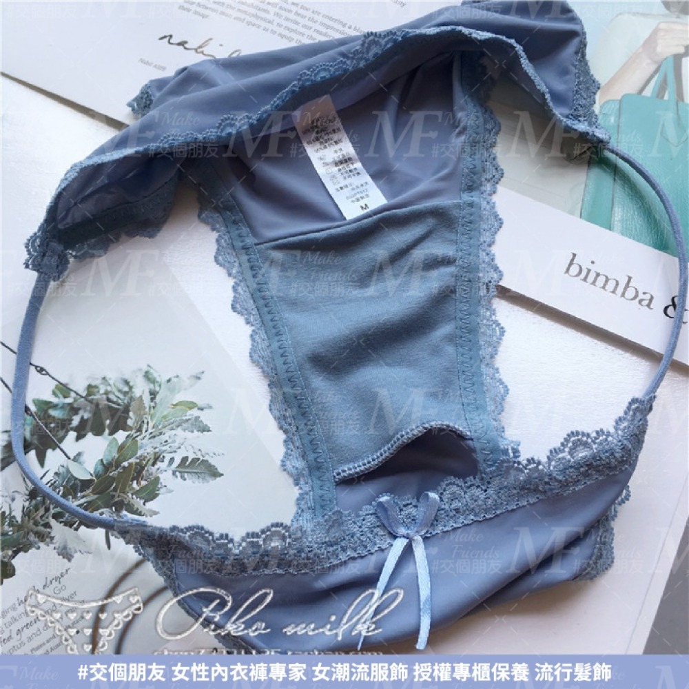 M.F 冰絲內褲 類小丁 丁字褲 冰絲小丁 女生內褲 三角褲 流行內褲 內褲女 韓風 性感內褲 快速出貨 B0084-細節圖7