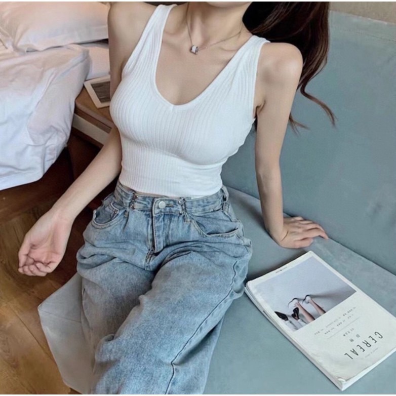 M.F 螺紋運動內衣 V領無鋼圈 運動防走光 美背背心 運動背心 有胸墊透氣 四季風 女生內衣 小可愛 A0005-細節圖4