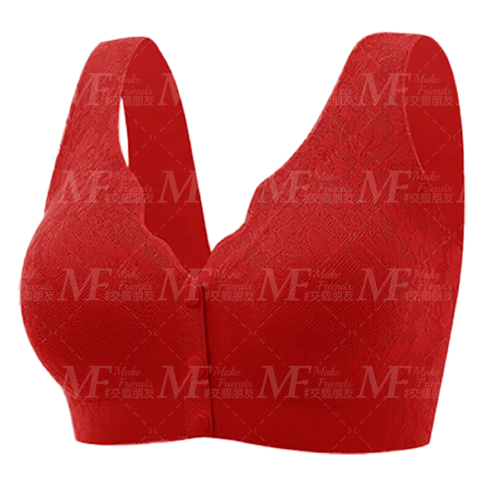 免運 M.F 前扣內衣 鈕扣內衣 M~3XL 無痕內衣 大尺碼內衣 無鋼圈內衣 哺乳內衣 女生內衣 內衣女 A0076-規格圖9