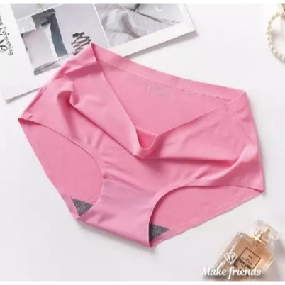 M.F 台灣出貨 冰絲內褲 冰絲無痕內褲 現貨秒出 大尺碼 無痕內褲 女內褲 內褲包邊 不捲曲不夾臀 B0023-規格圖9