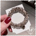 M.F 台灣現貨 韓版 ins 超仙水晶髮圈 chic簡約百搭手工髮圈 髮飾 網紅髮飾 可當手鍊 高彈力髮圈 F0006-規格圖9