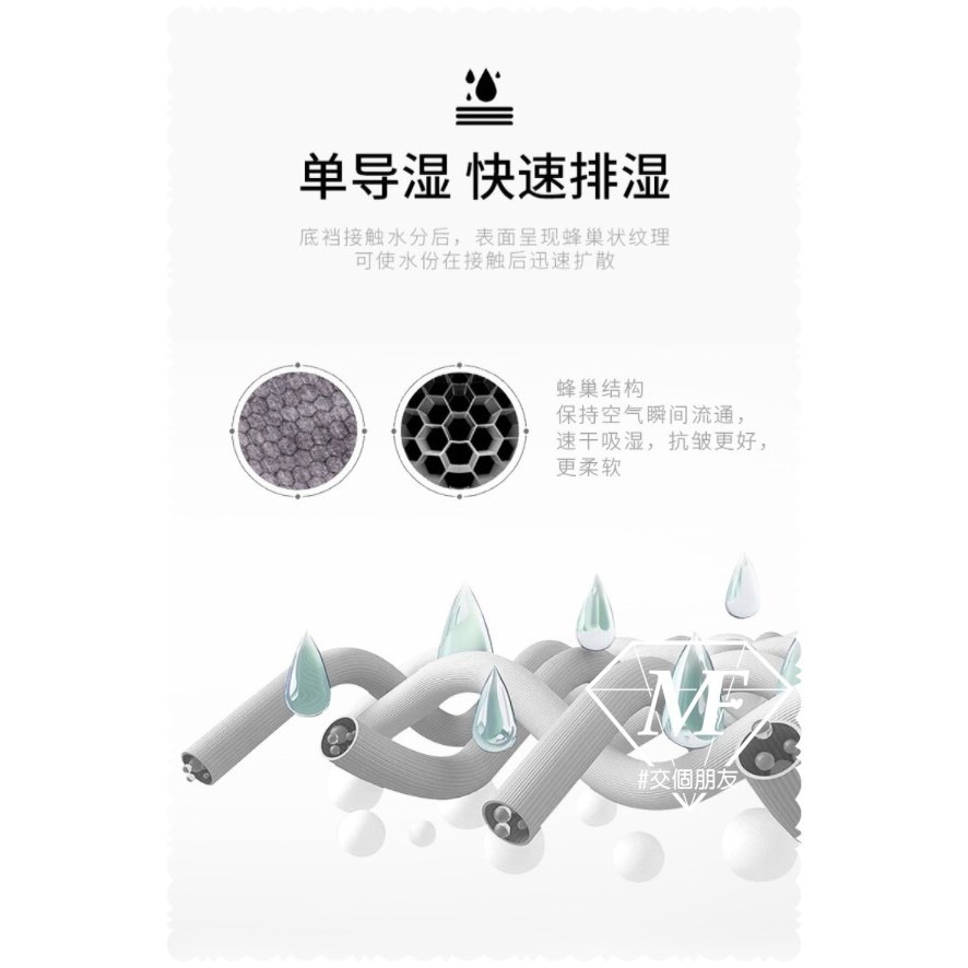 M.F 石墨烯內褲 四入盒裝 抗菌 無痕 中腰 女生 內褲 台灣現貨 透氣 蕾絲花邊 棉檔 三角褲 抑菌 B0019-細節圖5